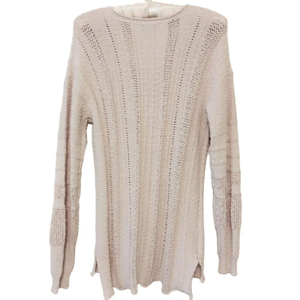 Sweater Crochet Knitted Long Sleeves V-neck Women’s Size Small - Picture 2 of 9